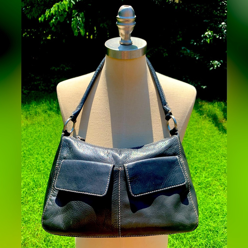 Y2K Vintage Leather Shoulder Bag